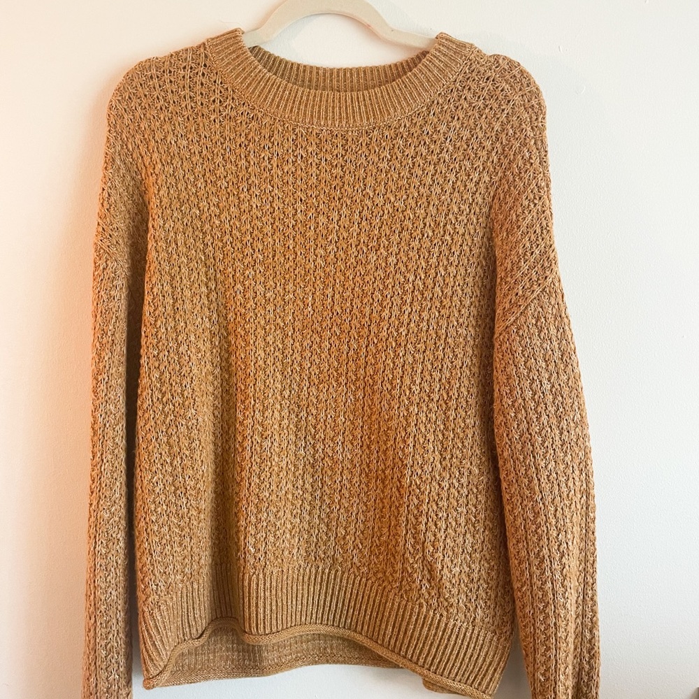 “Target” Oversized burnt orange/yellow sweater